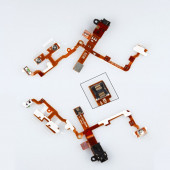 Шлейф, FLC для Apple iPhone 3G, 3GS (с разъемом на наушники), черный