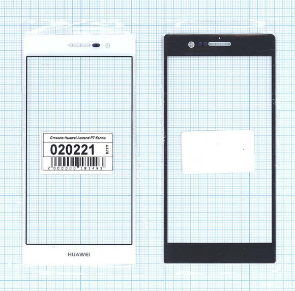 Стекло для Huawei Ascend P7, белый