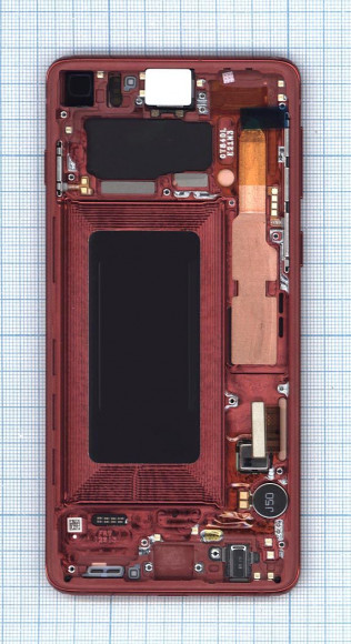 Дисплей для Samsung Galaxy S10 SM-G973F/DS красный