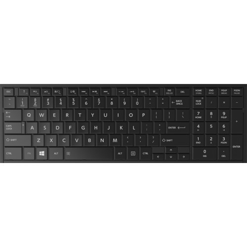 Клавиатура для ноутбука TOSHIBA Satellite C850 C870 BLACK РУССКАЯ РАСКЛАДКА
