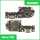 Системный разъем (разъем зарядки) для Huawei Nova Y90 (CTR-LX1), микрофон Системный разъем (разъем зарядки) для Huawei Nova Y90 (CTR-LX1), микрофон