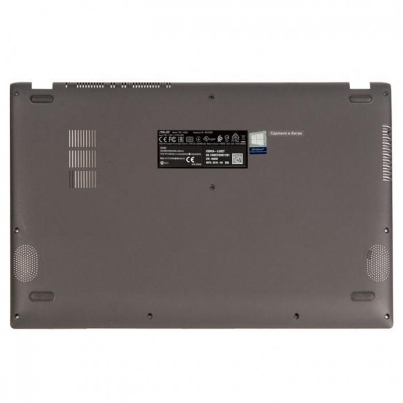Поддон (нижняя часть корпуса) для ноутбука Asus X509UA, X509UB, X509UJ, A510UA, A509UB, D510DA, D509DJ серый