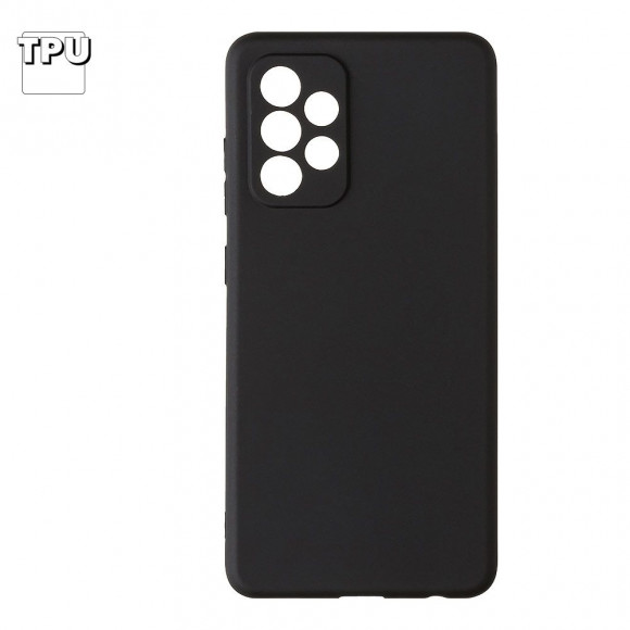 Силиконовый чехол "LP" для Samsung Galaxy A52 (A525F) TPU, черный, непрозрачный (европакет)