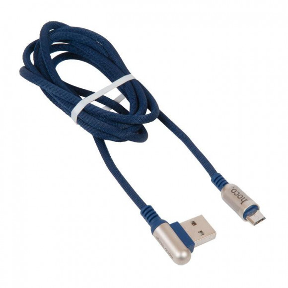 Кабель USB HOCO U17 Micro Capsule USB - MicroUSB, 2.4А, 1.2 м, синий