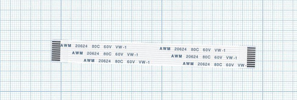 Шлейф универсальный 10 pin, шаг 1мм, длина 10см