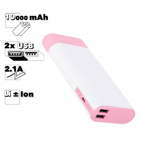 Внешний АКБ Power Bank ReMax Youth Series 10000 mAh RPL-19 (белый с розовым)