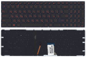 Клавиатура для ноутбука Asus FX502, черная с красной подсветкой Клавиатура для ноутбука Asus FX502, черная с красной подсветкой