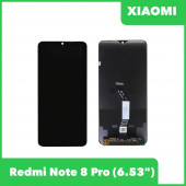 LCD дисплей для Xiaomi Redmi Note 8 Pro в сборе с тачскрином (черный) Premium Quality