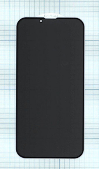Защитное стекло Privacy "Анти-шпион" для Apple iPhone 13 Pro, черное
