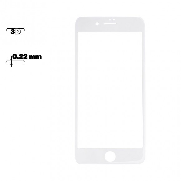 Защитное стекло Remax Four Beasts Tempered Glass для Apple iPhone 7 Plus, 8 Plus с рамкой, белый
