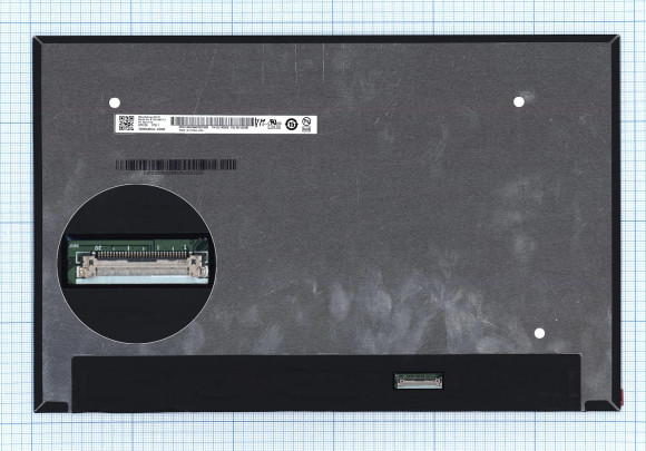 Матрица (экран) для ноутбука B133UAN01.2, 13.3", 1920x1200, 30 pin, LED, UltraSlim, матовая, без креплений