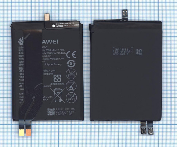 Аккумулятор (батарея) HB465375EBC для телефона Huawei Honor Magic NTS-AL00, 2820мАч, 11.08Wh, 3.82В