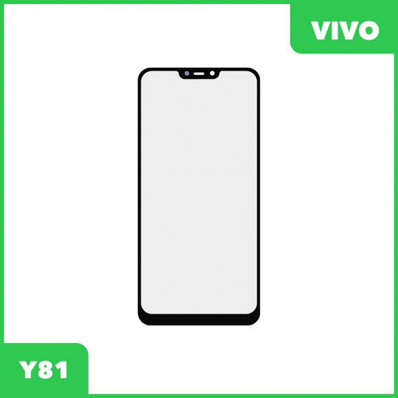 Стекло для переклейки дисплея Vivo Y81, черный