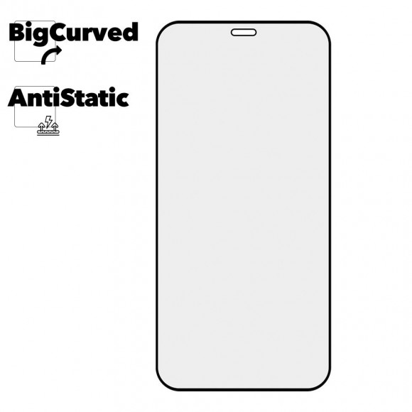 Защитное стекло для iPhone 12 mini Super max Anti-static big curved glass