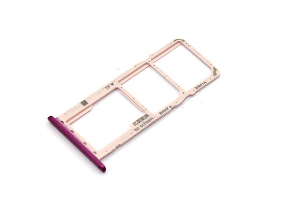 Держатель (лоток) SIM-карты для Huawei Y7 Pro 2019 фиолетовый