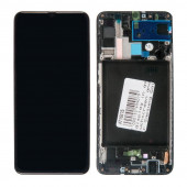 Дисплей в сборе с тачскрином и передней панелью (модуль) для Samsung Galaxy A70 (SM-A705F) Super Amoled, черный