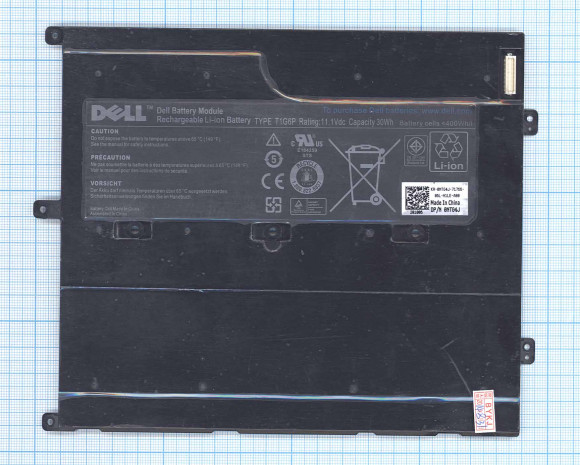 Аккумулятор (батарея) T1G6P для ноутбука Dell Vostro V13 V130 series, 10.8В, 2700мАч, черный (оригинал)