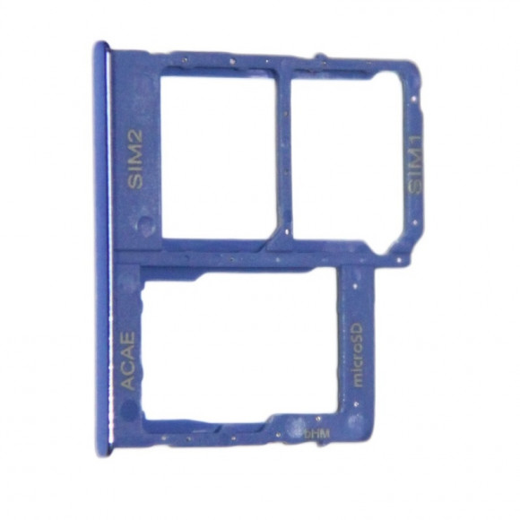 Держатель SIM Samsung A315F (A31) синий