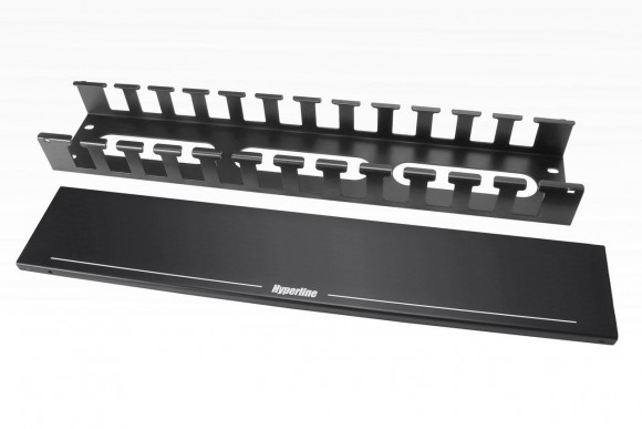 CM-2U-MLF-COV Кабельный организатор металлический с крышкой, 19';, 2U Hyperline