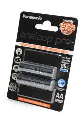 Аккумулятор Panasonic Eneloop pro BK-3HCDE/2BE 2500мАч AA BL2, 1 штука Аккумулятор Panasonic Eneloop pro BK-3HCDE/2BE 2500мАч AA BL2, 1 штука