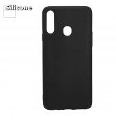 Силиконовый чехол для Samsung Galaxy A20s (A207F) TPU, черный Силиконовый чехол для Samsung Galaxy A20s (A207F) TPU, черный