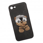 Защитная крышка для Apple iPhone 8, 7 с вышивкой "Йорк", черная