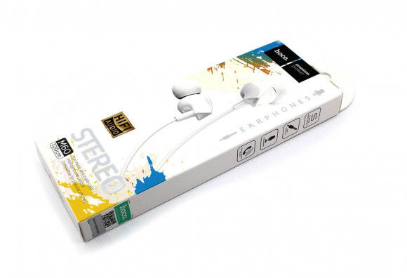 Наушники HOCO М60 Perfect sound с микрофоном, 3.5mm mini jack, белый