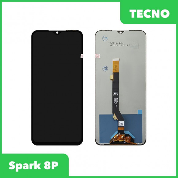 Дисплей для Tecno Spark 8P + тачскрин, черный
