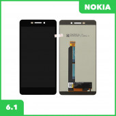 LCD Дисплей для Nokia 6.1 (TA-1043) с тачскрином, Premium Quality, черный (оригинал LCD)
