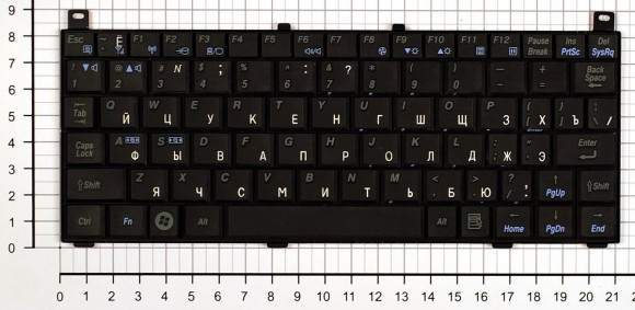 Клавиатура для ноутбука ноутбука Toshiba NB100 NB105 Mini, черная