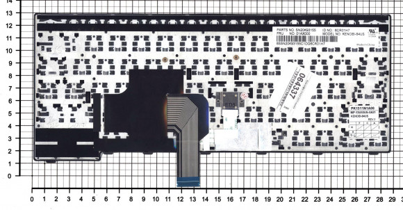 Клавиатура для ноутбука Lenovo ThinkPad E470, E475, черная с указателем Клавиатура для ноутбука Lenovo ThinkPad E470, E475, черная с указателем