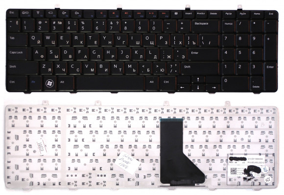 Клавиатура для ноутбука Dell Inspiron 1764, черная