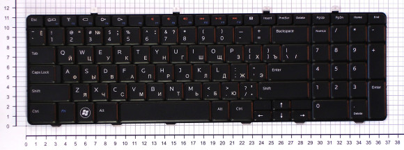 Клавиатура для ноутбука Dell Inspiron 1764, черная Клавиатура для ноутбука Dell Inspiron 1764, черная