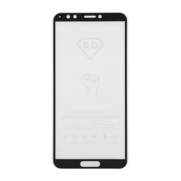 Защитное стекло Colorful Tempered Glass для Huawei Honor 7C Pro, черная рамка
