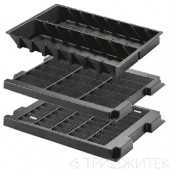 ESD-подставки для печатных плат небольшого размера, размер 350 x 225 x 30 мм, для плат 105 х 50 мм ESD-подставки для печатных плат небольшого размера, размер 350 x 225 x 30 мм, для плат 105 х 50 мм