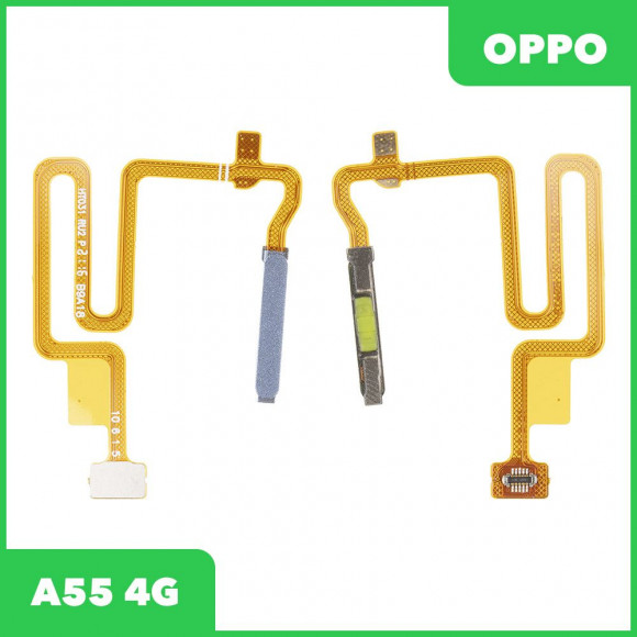 Сканер отпечатка пальца для OPPO A55 4G (CPH2325), A74 5G (CPH2197) сканер отпечатка пальца (кнопка включения) (синий)