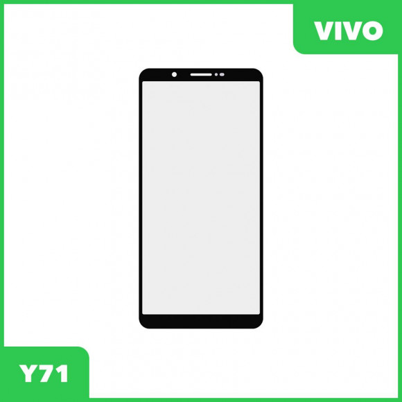 Стекло для переклейки дисплея Vivo Y71, черный