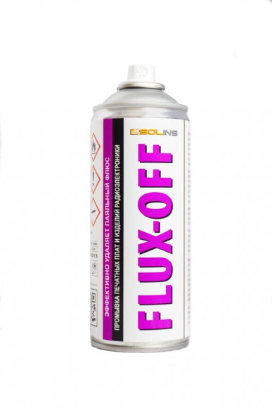 Очиститель Solins Flux-Off для удаления флюса и прочиx загрязнений после пайки, 400мл., аэрозоль
