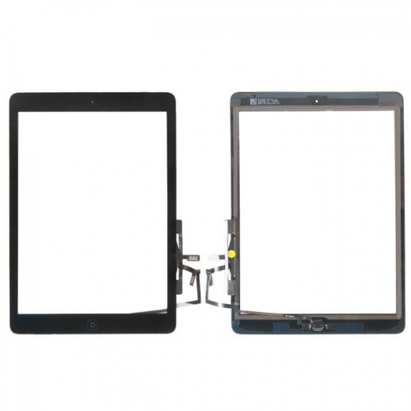 Тачскрин с кнопкой Home и клейкой лентой для Apple iPad Air, черный б/у Мелкие царапины