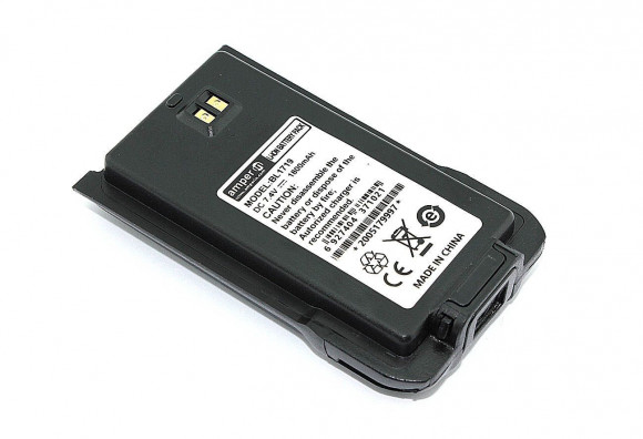 Аккумулятор (батарея) Amperin BL1301, BL1719 для радиостанции (рации) Hytera HYT TC-580, 1800мАч, 7.4В, Li-ion