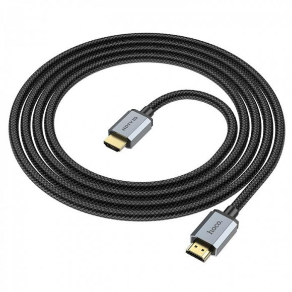 Кабель HDMI HOCO US03 HDTV 2.0 Male to Male 4K HD data cable(L=2M), черный