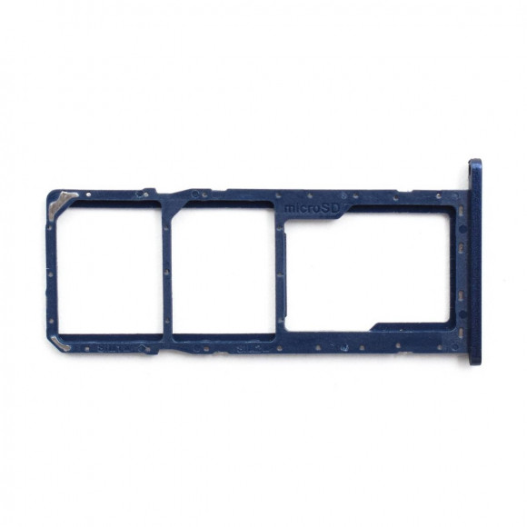 Держатель SIM Samsung A015F, A115F (A01, A11) синий