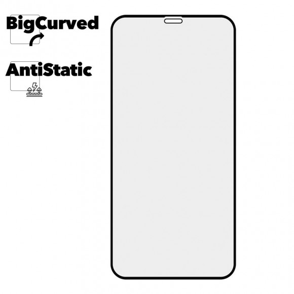 Защитное стекло для iPhone 11, Xr Super max Anti-static big curved glass