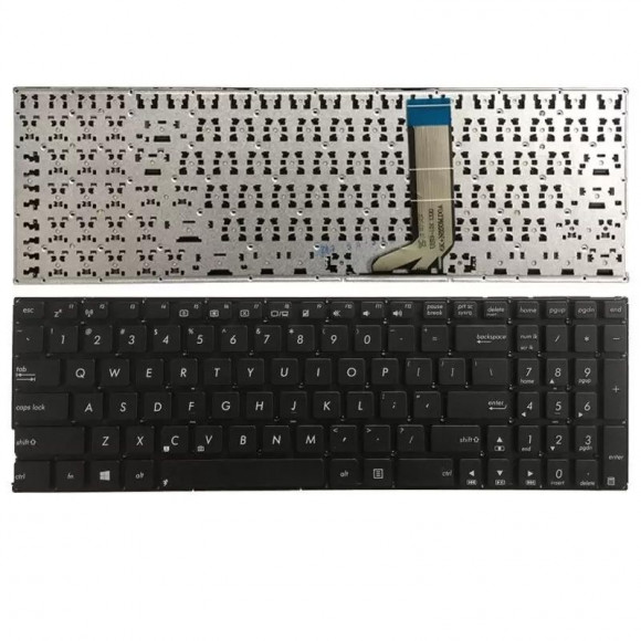 Клавиатура для ноутбука Asus X556, F556 черная, без рамки