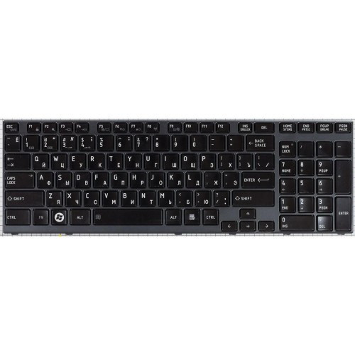 Клавиатура для ноутбука TOSHIBA Satellite A660 BLACK РУССКАЯ РАСКЛАДКА