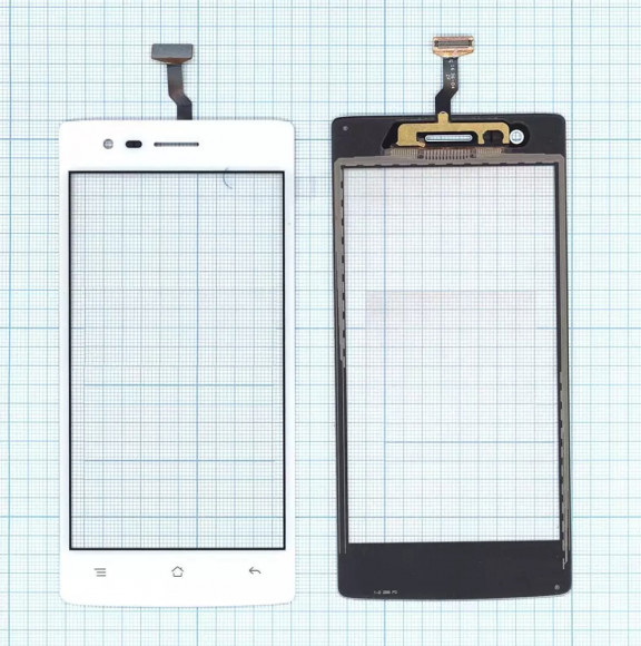 Сенсорное стекло (тачскрин) для Oppo Neo 5 (2015), белый