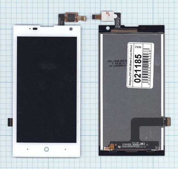 Модуль (матрица + тачскрин) для ZTE V830 (Blade G Lux), белый