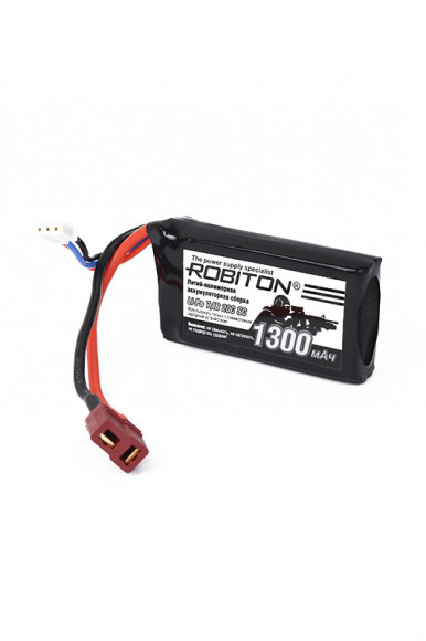 Аккумуляторная сборка Robiton LP-STB2-1300 Li-pol 7.4В 1300мАч, 1 штука