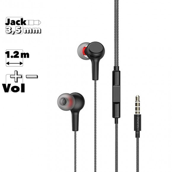 Гарнитура Hoco M78 El Placer Universal Earphones With Microphone, черная