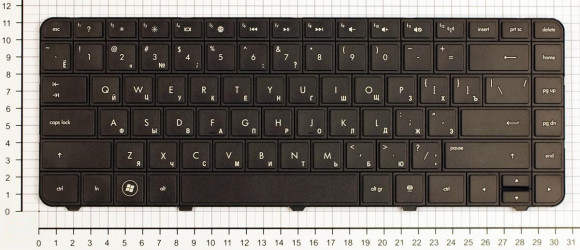 Клавиатура для ноутбука HP Pavilion G4, G6, Compaq Presario CQ43, CQ57, Compaq 430, 630, черная (AER15700310)